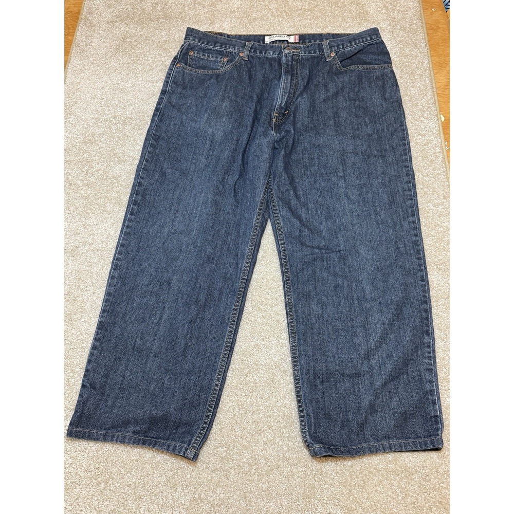 Levis 550‎ Relaxed Fit Jeans Mens 40x30 Blue Straight